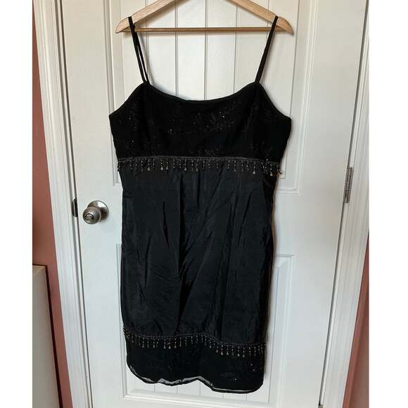 Beader's Touch Dresses & Skirts - NWT Y2K Beader's Touch Silk Beaded Dress W12 Black